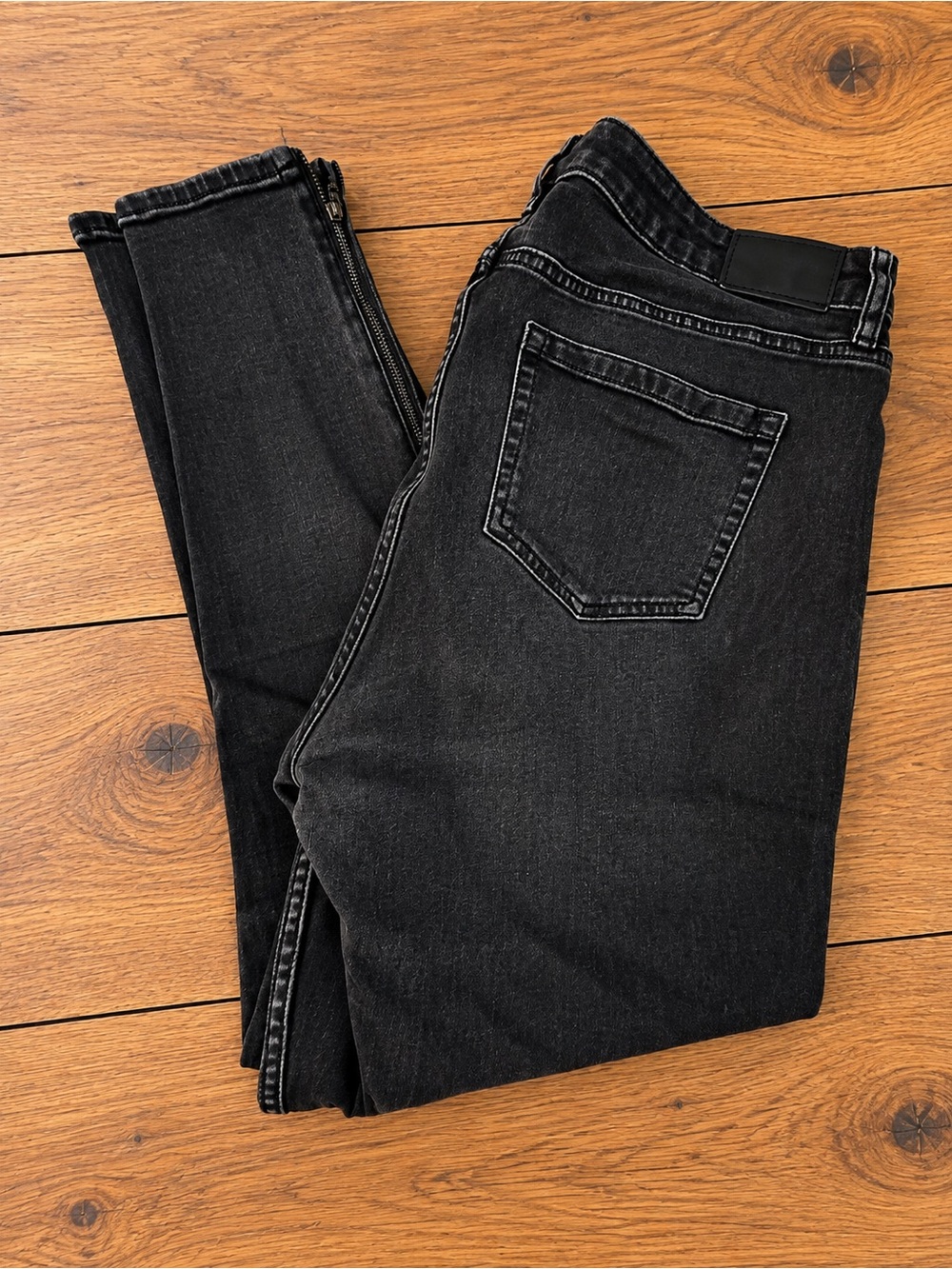 Lauren Ralph Lauren Women’s 18W Black Skinny Jeans Ankle Zip Stretch